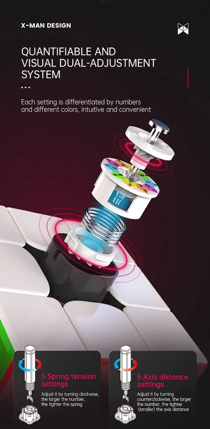 Qiyi Xman Tornado V2 M 3x3 4 Qiyi Xman Tornado V2 M 3x3 - Afbeelding 4