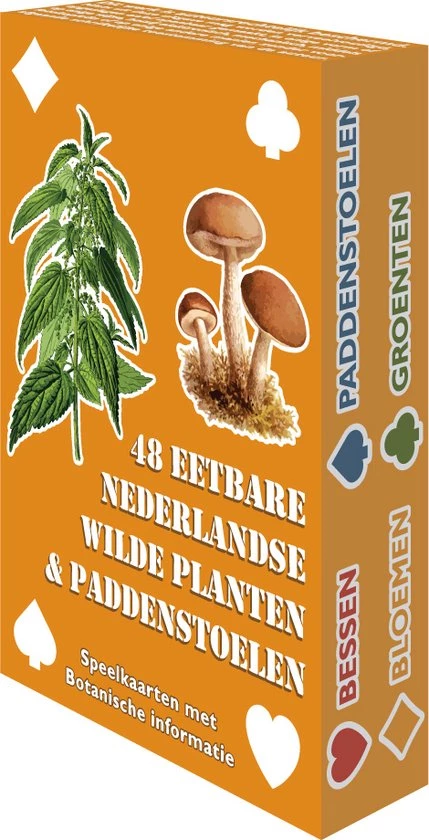 Buiten-Speelkaarten Wilderniskaarten - Eetbare Wilde Flora 1 Buiten-Speelkaarten Wilderniskaarten - Eetbare Wilde Flora