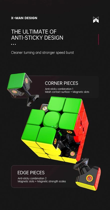 Qiyi Xman Tornado V2 M 3x3 6 Qiyi Xman Tornado V2 M 3x3 - Afbeelding 6