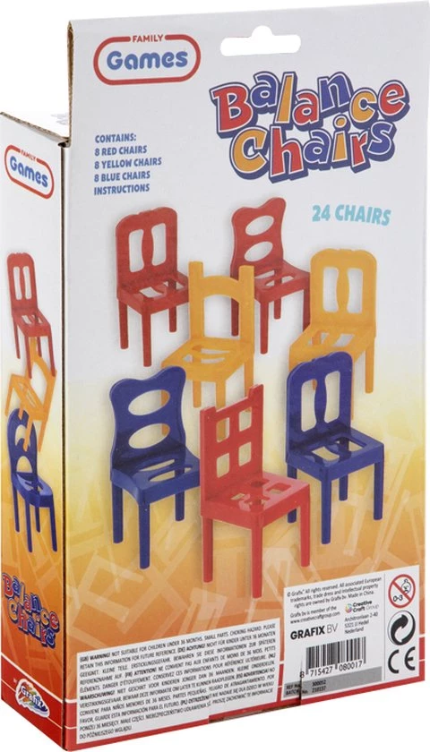 Grafix Balans Stoelen | Reisspel | Kan Jij De Volgende Stoel Plaatsen | Pocket Game | Houd Je Zenuwen In Bedwang | Actiespel | Schoencadeautjes 7 Grafix Balans Stoelen | Reisspel | Kan Jij De Volgende Stoel Plaatsen | Pocket Game | Houd Je Zenuwen In Bedwang | Actiespel | Schoencadeautjes - Afbeelding 7