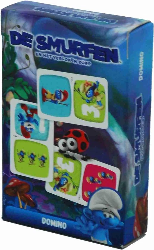 Cartamundi De Smurfen - Kaartspel Domino - Het Verloren Dorp. 2 Cartamundi De Smurfen - Kaartspel Domino - Het Verloren Dorp. - Afbeelding 2