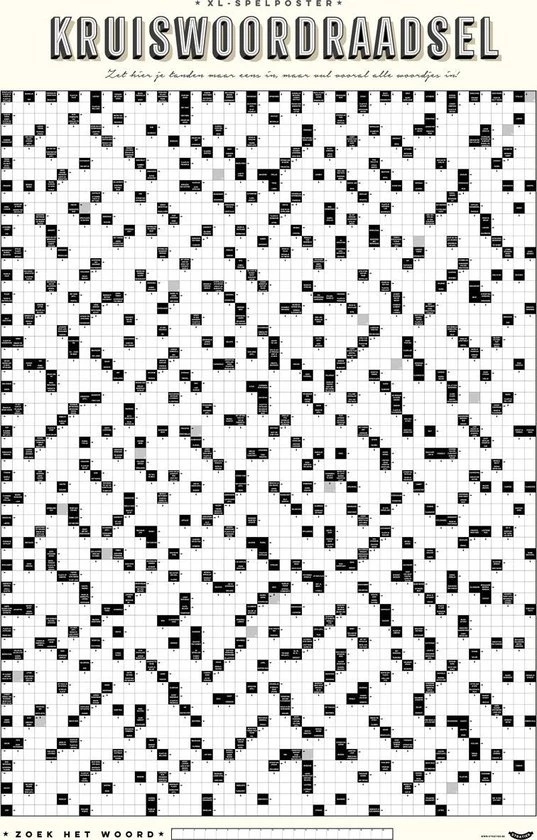Stratier XL Spelposter Kruiswoordraadsel Zweedse Puzzel - Denksport 2 Stratier XL Spelposter Kruiswoordraadsel Zweedse Puzzel - Denksport - Afbeelding 2