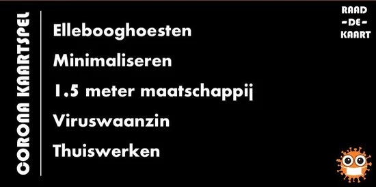 Raad De Kaart Het Corona Kaartspel - Hoe Snel Raad Jij De 5 Woorden 3 Raad De Kaart Het Corona Kaartspel - Hoe Snel Raad Jij De 5 Woorden - Afbeelding 3