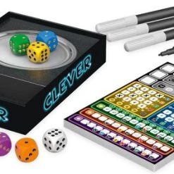 Merkloos Spellenset - 2 Stuks - Clever - Dobbelspel & Scoreblok -spellen-voor-volwassenen Verkoopwinkel 550x283 3