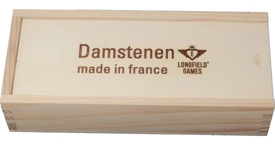 Longfield Games Damstenen Diameter 35 Mm In Houten Kist 1 Longfield Games Damstenen Diameter 35 Mm In Houten Kist