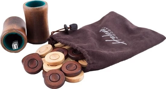 Helena Wood Art Backgammon - Tavla - Handgemaakt - Hout - Luxe Uitgave - Inclusief Tas - 52 X 30 X 8,5 Cm 2 Helena Wood Art Backgammon - Tavla - Handgemaakt - Hout - Luxe Uitgave - Inclusief Tas - 52 X 30 X 8,5 Cm - Afbeelding 2