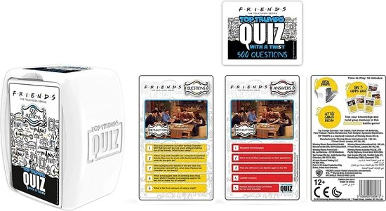 Top Trumps Friends Quiz 500 Vragen - Engels 2 Top Trumps Friends Quiz 500 Vragen - Engels - Afbeelding 2