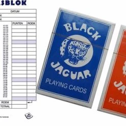 Haza 1x Scoreblokken Klaverjassen 50 Vellen Met Speelkaarten - Kaartspellen - Familiespelletjes - Klaverjassen Score Notitieblok