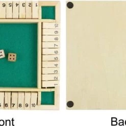 Deluxe HB Sluit De Doos - Zinaps Deluxe 4-Player Sluit De Doos Houten Tafel Game Classic Dice Game Board Toy, Brown- (WK 02127) -spellen-voor-volwassenen Verkoopwinkel 550x308