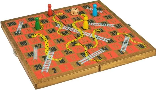 Professor Puzzle Snakes & Ladders - Bordspel / Gezelschapsspel 2 Professor Puzzle Snakes & Ladders - Bordspel / Gezelschapsspel - Afbeelding 2