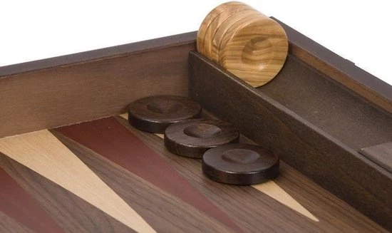 New Walnoothout Backgammon - Rode Inleg, 48 X 60 X 4 X 8 Cm 5 New Walnoothout Backgammon - Rode Inleg, 48 X 60 X 4 X 8 Cm - Afbeelding 5