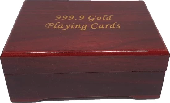 Luxe Kaarten Set - Goud Geplastificeerd - Met Opbergdoos - Poker - Waterproof - 500 Eurobiljet Model - ODaani 7 Luxe Kaarten Set - Goud Geplastificeerd - Met Opbergdoos - Poker - Waterproof - 500 Eurobiljet Model - ODaani - Afbeelding 7