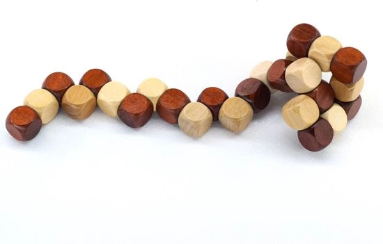 Peachy Puzzel Kubus Houten Cube Denkpuzzel 1 Peachy Puzzel Kubus Houten Cube Denkpuzzel