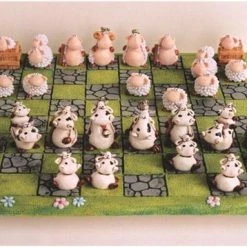 MadDeco Paolo - Chiari - Schaakspel - Schaakbord - Koeien - Tegen - Witte - Schapen