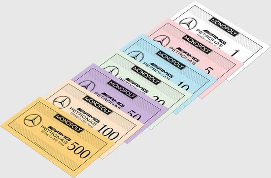 Hasbro Gaming Monopoly Mercedes AMG Petronas Formula One Team Third Edition. 7 Hasbro Gaming Monopoly Mercedes AMG Petronas Formula One Team Third Edition. - Afbeelding 7