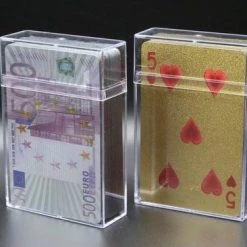 Merkloos Luxe Speelkaarten - 1x 54 Kaarten - Poker - Speelkaarten - Blackjack - Met Bewaardoos - Glitter - Goud -spellen-voor-volwassenen Verkoopwinkel 550x366 108