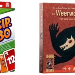 Merkloos Spellenbundel - Kaartspel - 2 Stuks - Skip-Bo & Weerwolven Van Wakkerdam