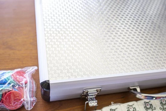 Merkloos Professioneel 42mm XXL Competitie Kwaliteit Mahjong Acryl Majiang Met Aluminium Doos 5 Merkloos Professioneel 42mm XXL Competitie Kwaliteit Mahjong Acryl Majiang Met Aluminium Doos - Afbeelding 5