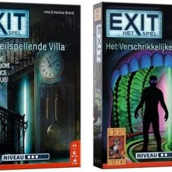 999 Games Spellenbundel - 2 Stuks - Exit - De Onheilspellende Villa & Het Verschrikkelijke Spookhuis