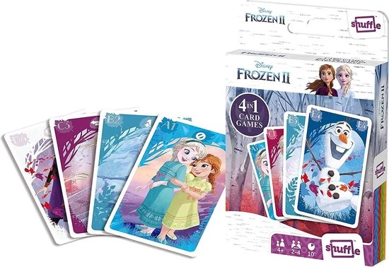 Shuffle Kaartspel 4-in-1 Disney Frozen Ii Karton 32-delig 2 Shuffle Kaartspel 4-in-1 Disney Frozen Ii Karton 32-delig - Afbeelding 2