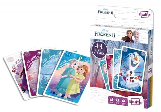 Shuffle Kaartspel 4-in-1 Disney Frozen Ii Karton 32-delig 3 Shuffle Kaartspel 4-in-1 Disney Frozen Ii Karton 32-delig - Afbeelding 3
