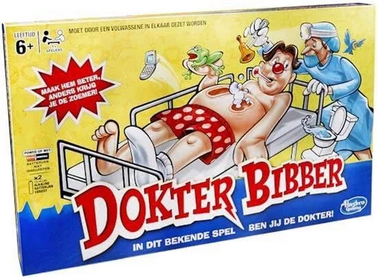 Hasbro Spellenbundel - 2 Stuks - Dokter Bibber & Wie Is Het 2 Hasbro Spellenbundel - 2 Stuks - Dokter Bibber & Wie Is Het - Afbeelding 2