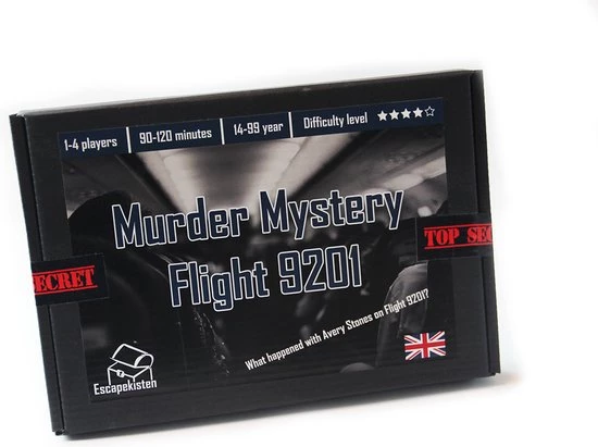 Escapekisten - Murder Mystery - Flight 9201 - Escape Game Voor Thuis - Escape Room - Spel Voor Volwassenen 3 Escapekisten - Murder Mystery - Flight 9201 - Escape Game Voor Thuis - Escape Room - Spel Voor Volwassenen - Afbeelding 3