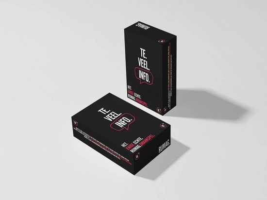 RUMAG Drankspel Te Veel Info (18+) Zwart 1 RUMAG Drankspel Te Veel Info (18+) Zwart