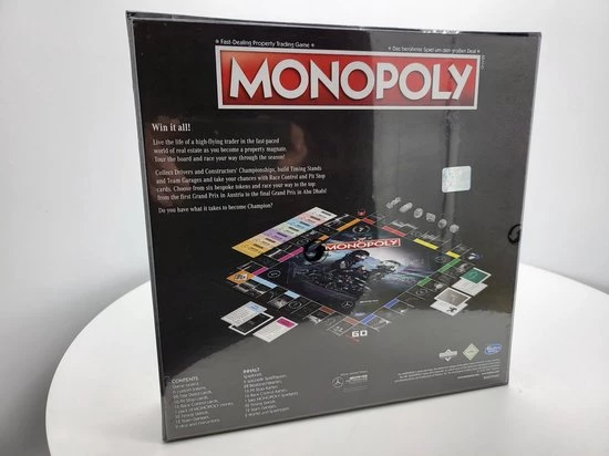 Hasbro Gaming Monopoly Mercedes AMG Petronas Formula One Team Third Edition. 2 Hasbro Gaming Monopoly Mercedes AMG Petronas Formula One Team Third Edition. - Afbeelding 2