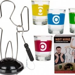 Merkloos Drankspel/drinkspel Zenuwspiraal Met Shotglazen En After Shots Bierviltjes 10x - Feestartikelen