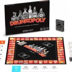 Allerion? Allerion Drunkopoly Time To Get Drunk Drankspel Monopoly Bordspel 8 Personen Inclusief Cocktail Speelkaarten
