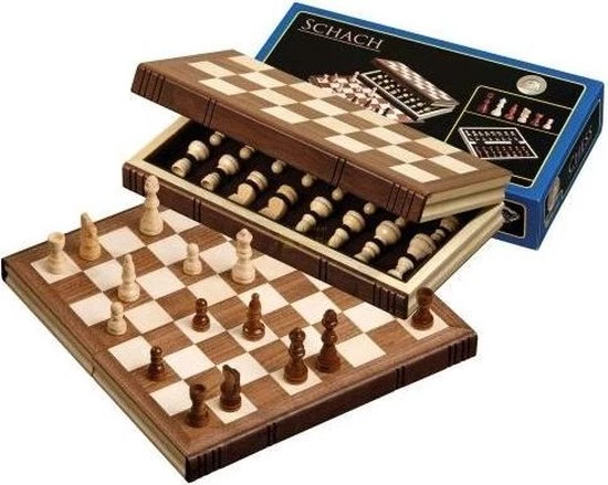 Philos Reis Schaakset Hout 2 Philos Reis Schaakset Hout - Afbeelding 2