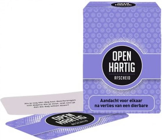 Open Up! Openhartig Afscheid - Kaartspel - Aandacht Voor Elkaar Na Verlies Van Een Dierbare 1 Open Up! Openhartig Afscheid - Kaartspel - Aandacht Voor Elkaar Na Verlies Van Een Dierbare