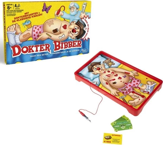 Hasbro Spellenbundel - 2 Stuks - Dokter Bibber & Wie Is Het 4 Hasbro Spellenbundel - 2 Stuks - Dokter Bibber & Wie Is Het - Afbeelding 4