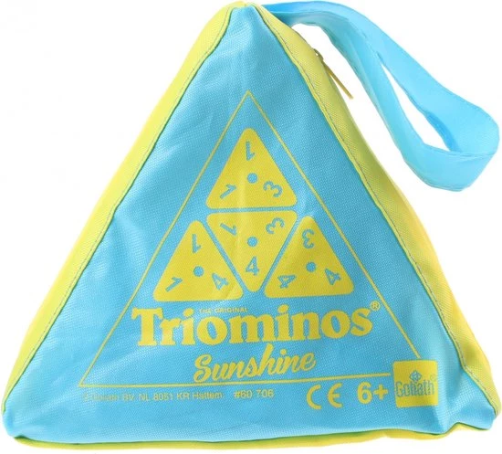 Goliath Triominos Sunshine Blauw 24 Stenen 1 Goliath Triominos Sunshine Blauw 24 Stenen