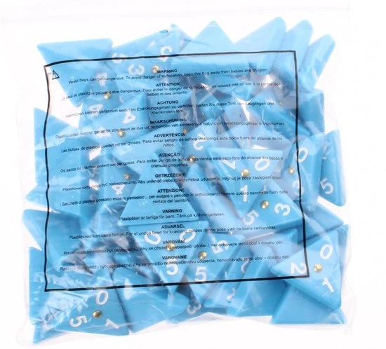 Goliath Triominos Sunshine Blauw 24 Stenen 3 Goliath Triominos Sunshine Blauw 24 Stenen - Afbeelding 3