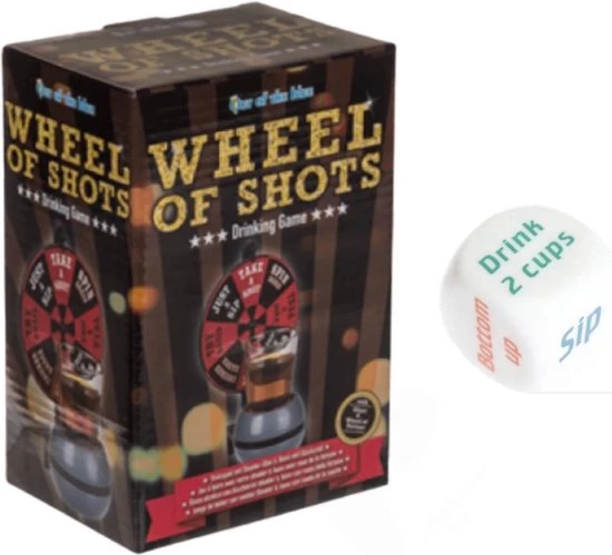 ESTARK Drankspel / Drinkspel - Draaiwiel Met Opdrachten - Shotglas - Dobbelstenen Met Doe Opdracht - Roulette - Drankspelletje - Drink - Drank - Spel - Drinken - Shots - Party - Partyspel - Dobbelen - LUXE SET - 4 Delig 2 ESTARK Drankspel / Drinkspel - Draaiwiel Met Opdrachten - Shotglas - Dobbelstenen Met Doe Opdracht - Roulette - Drankspelletje - Drink - Drank - Spel - Drinken - Shots - Party - Partyspel - Dobbelen - LUXE SET - 4 Delig - Afbeelding 2