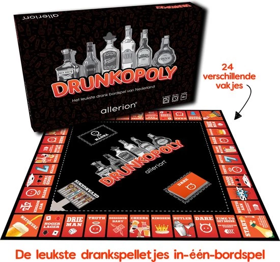 Allerion? Allerion Drunkopoly Time To Get Drunk Drankspel Monopoly Bordspel 8 Personen Inclusief Cocktail Speelkaarten 4 Allerion? Allerion Drunkopoly Time To Get Drunk Drankspel Monopoly Bordspel 8 Personen Inclusief Cocktail Speelkaarten - Afbeelding 4