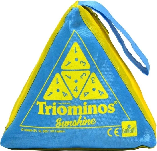 Goliath Triominos Sunshine Blauw 24 Stenen 4 Goliath Triominos Sunshine Blauw 24 Stenen - Afbeelding 4