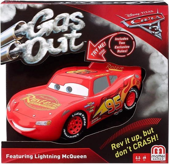 Mattel Games Gas Out Bordspel Cars Bliksem McQueen 2 Mattel Games Gas Out Bordspel Cars Bliksem McQueen - Afbeelding 2