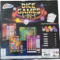 Grafix | Dice Games 4-in-1 Dobbelspellen | Gezelschapsspel Voor Kinderen En Volwassenen | Combinatie Van Tactiek- En Geluk -spellen-voor-volwassenen Verkoopwinkel 550x538