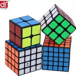 QIYI Kubus Set - Cube Set - 4 Stuks - 4 Delig - 2x2/3x3/4x4/5x5 - Breinbrekers - Speedcube - Magic Cube - Leeftijd 6+
