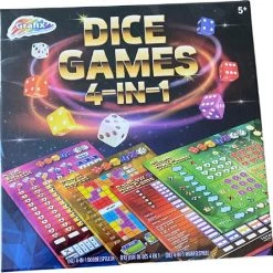 Grafix | Dice Games 4-in-1 Dobbelspellen | Gezelschapsspel Voor Kinderen En Volwassenen | Combinatie Van Tactiek- En Geluk -spellen-voor-volwassenen Verkoopwinkel 550x544