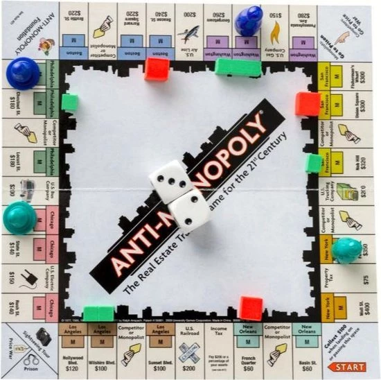 University Games Anti-monopoly Spel, Het Vastgoed Spel 2 University Games Anti-monopoly Spel, Het Vastgoed Spel - Afbeelding 2