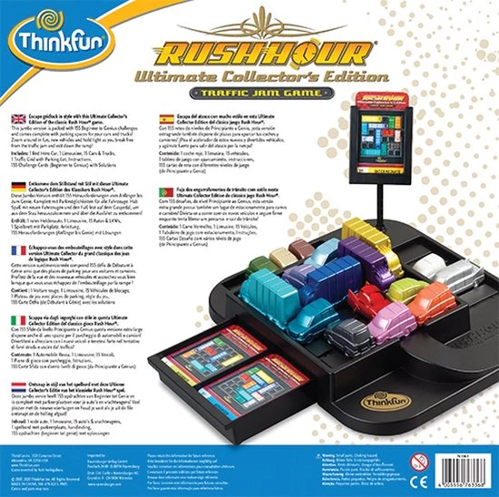 ThinkFun Rush Hour Ultimate - Breinbreker 2 ThinkFun Rush Hour Ultimate - Breinbreker - Afbeelding 2