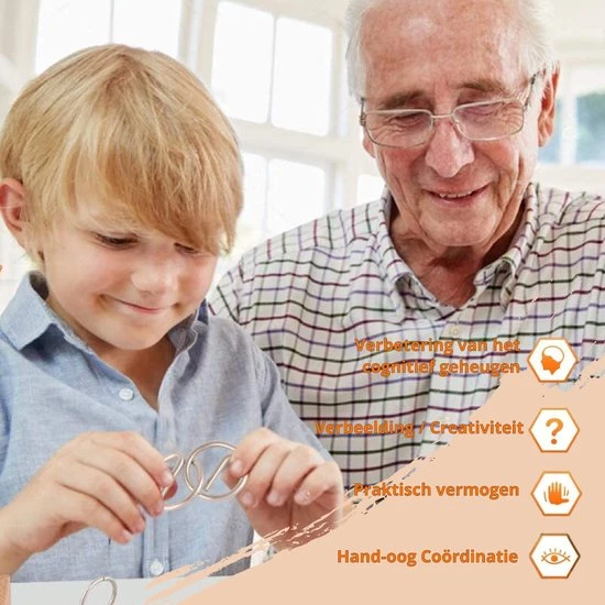 Merkloos IQ Puzzel Set - Breinbreker - IQ Puzzel 3D - Hersenkraker -IQ Puzzel Metaal - Brain Teaser - Brain Games - Brain Puzzle - Set Van 12 IQ Puzzels 2 Merkloos IQ Puzzel Set - Breinbreker - IQ Puzzel 3D - Hersenkraker -IQ Puzzel Metaal - Brain Teaser - Brain Games - Brain Puzzle - Set Van 12 IQ Puzzels - Afbeelding 2