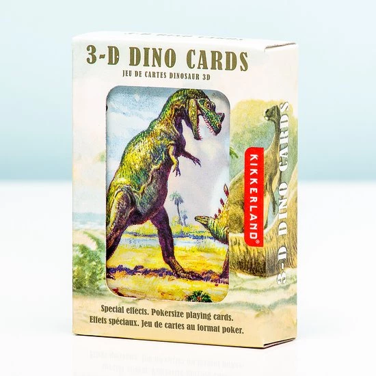Kikkerland 3D Speelkaarten - Dinosaurus 2 Kikkerland 3D Speelkaarten - Dinosaurus - Afbeelding 2