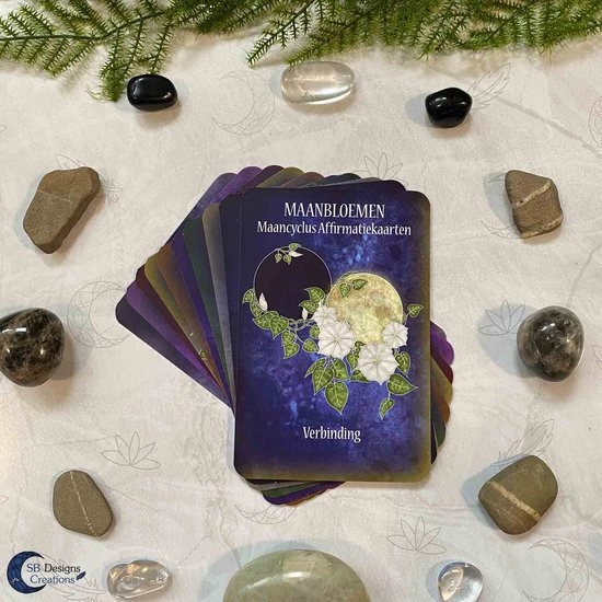 SB Designs Creations Maanbloemen Maancyclus Affirmatiekaarten - Maanfases Affirmaties - Spiritualiteit - Maan Magie Hekserij Lichtwerkers - Divinatie - Self Care 2 SB Designs Creations Maanbloemen Maancyclus Affirmatiekaarten - Maanfases Affirmaties - Spiritualiteit - Maan Magie Hekserij Lichtwerkers - Divinatie - Self Care - Afbeelding 2