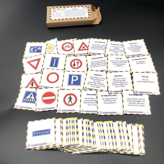 Flexjuf Verkeersbordenmemory (72 Sets) 4 Flexjuf Verkeersbordenmemory (72 Sets) - Afbeelding 4