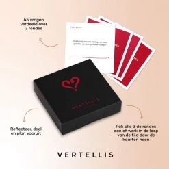 Vertellis Relatie Editie - Gespreksstarters - Relatiespel Voor Alle Liefdesrelaties, Ultiem Relatie Cadeau, Gesprekskaarten, Vragenspel Met Kaarten -spellen-voor-volwassenen Verkoopwinkel 550x550 256